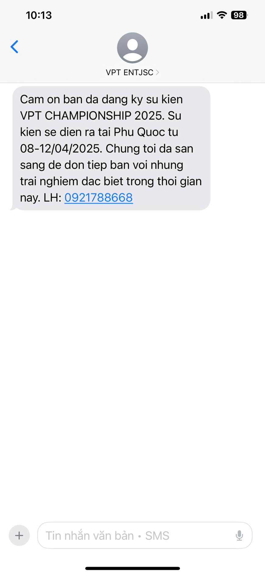 SMS CSKH